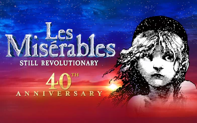 Les Misérables 40th anniversary poster, West End production.