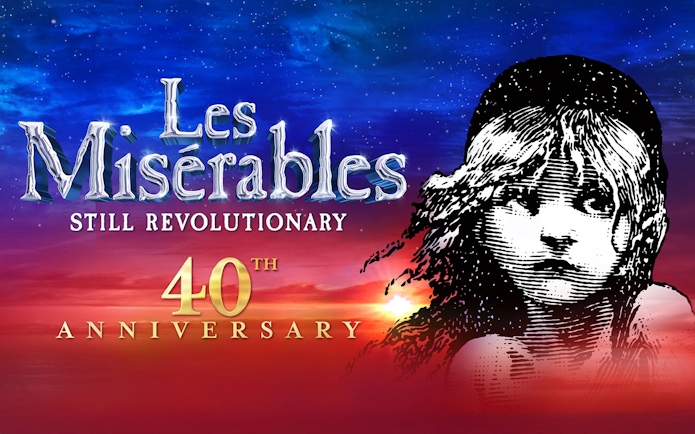 Les Misérables 40th anniversary poster, West End production.