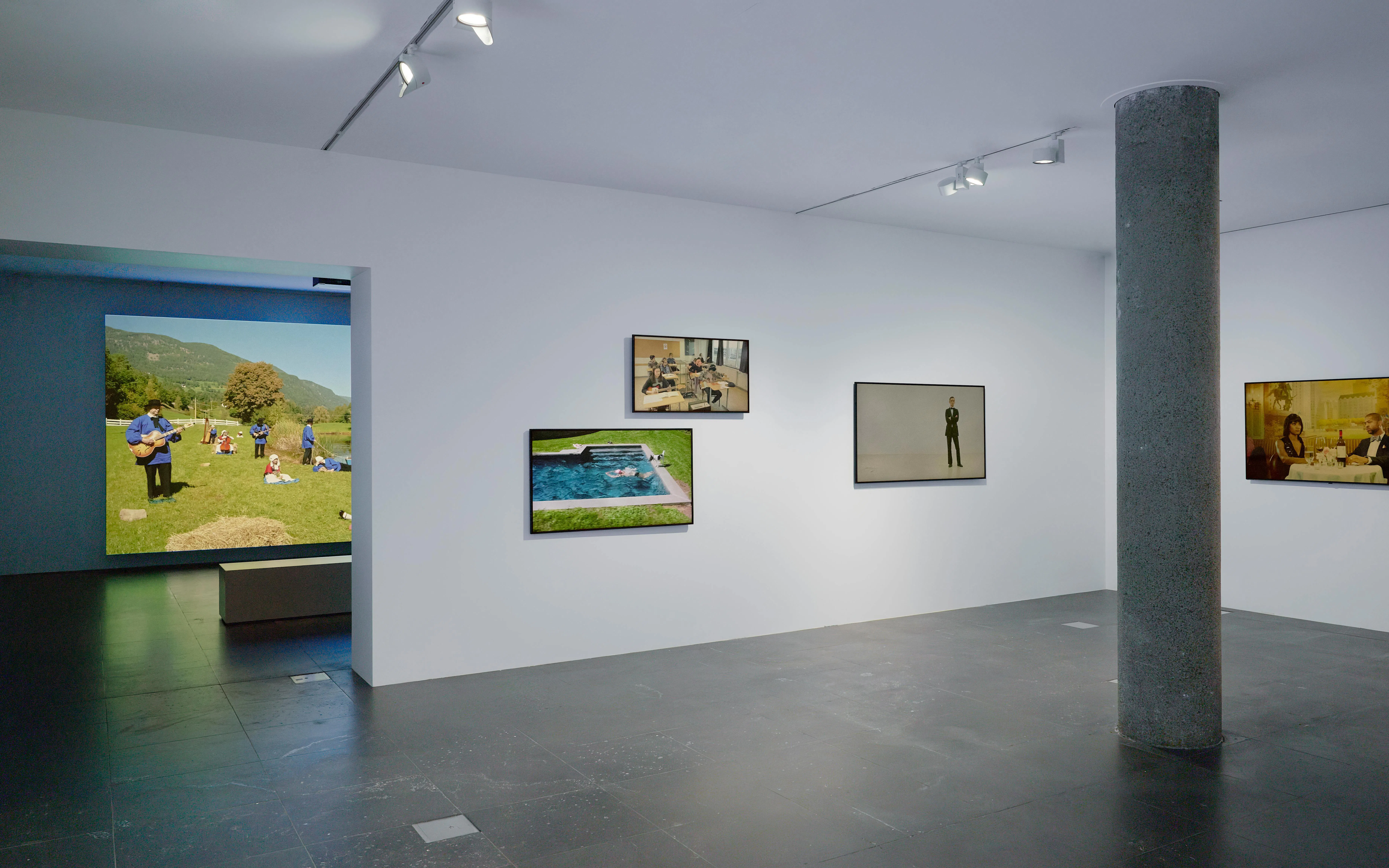 Artworks displayed at Ragnar Kjartansson: Mercy Exhibition, National Gallery of Victoria.