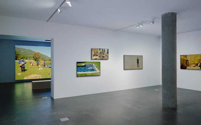 Artworks displayed at Ragnar Kjartansson: Mercy Exhibition, National Gallery of Victoria.