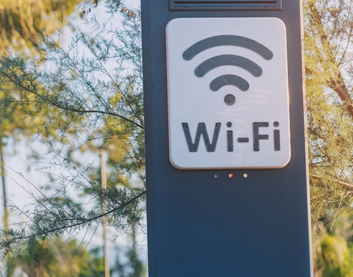 Facilities - This is a Photograph of Free WiFi Sign