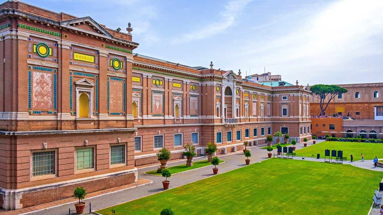 Panoramic view of the Vatican Museums