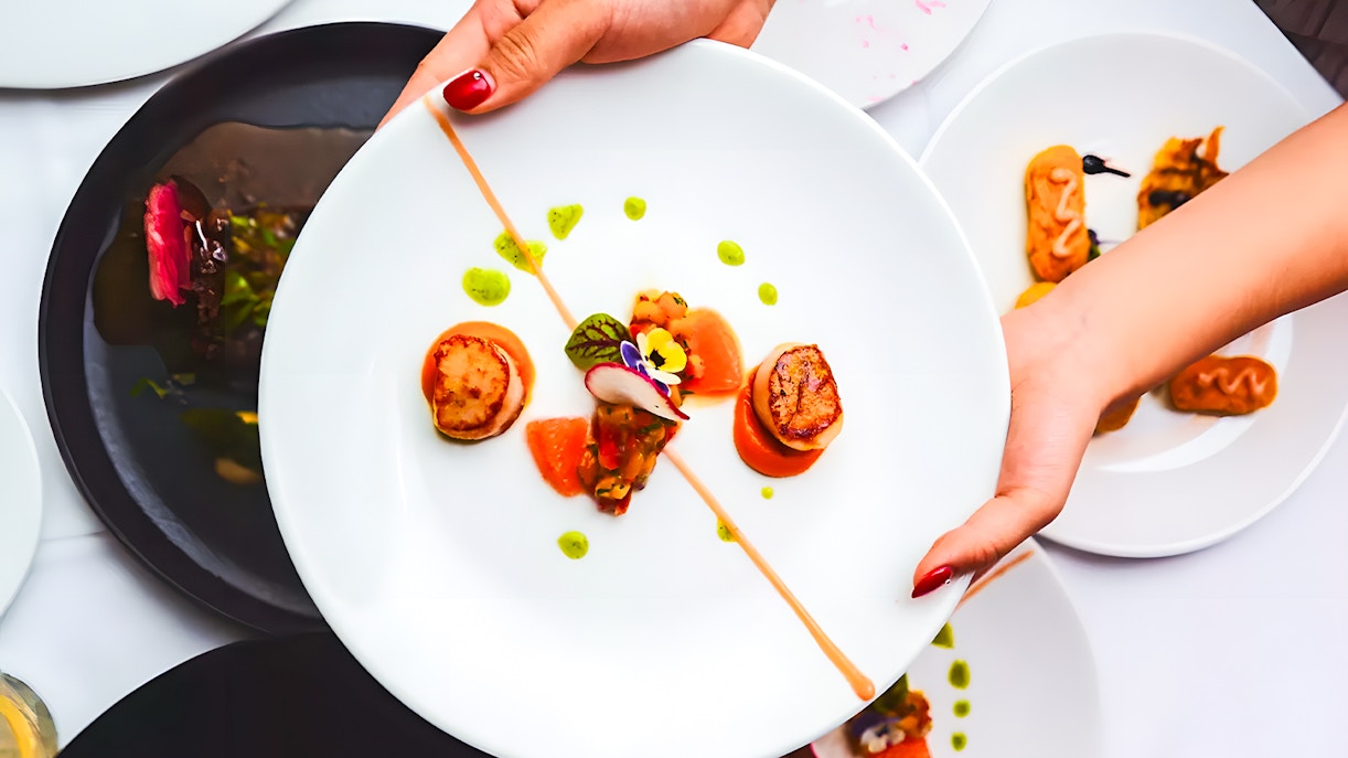 Dining on Sydney Harbour Cruise