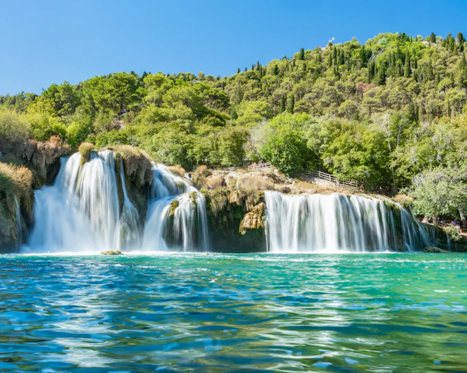 From Split: Krka National Park Guided Day Trip with Boat Ride and Swimming