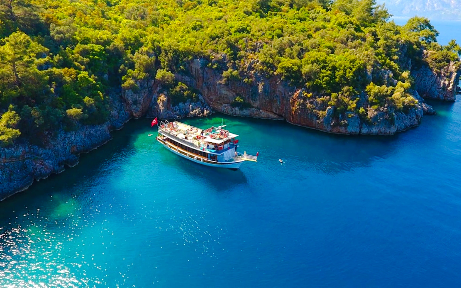 Marmaris Coast Boat Trip with Swim Stops, Unlimited Drinks and BBQ Lunch Image 6