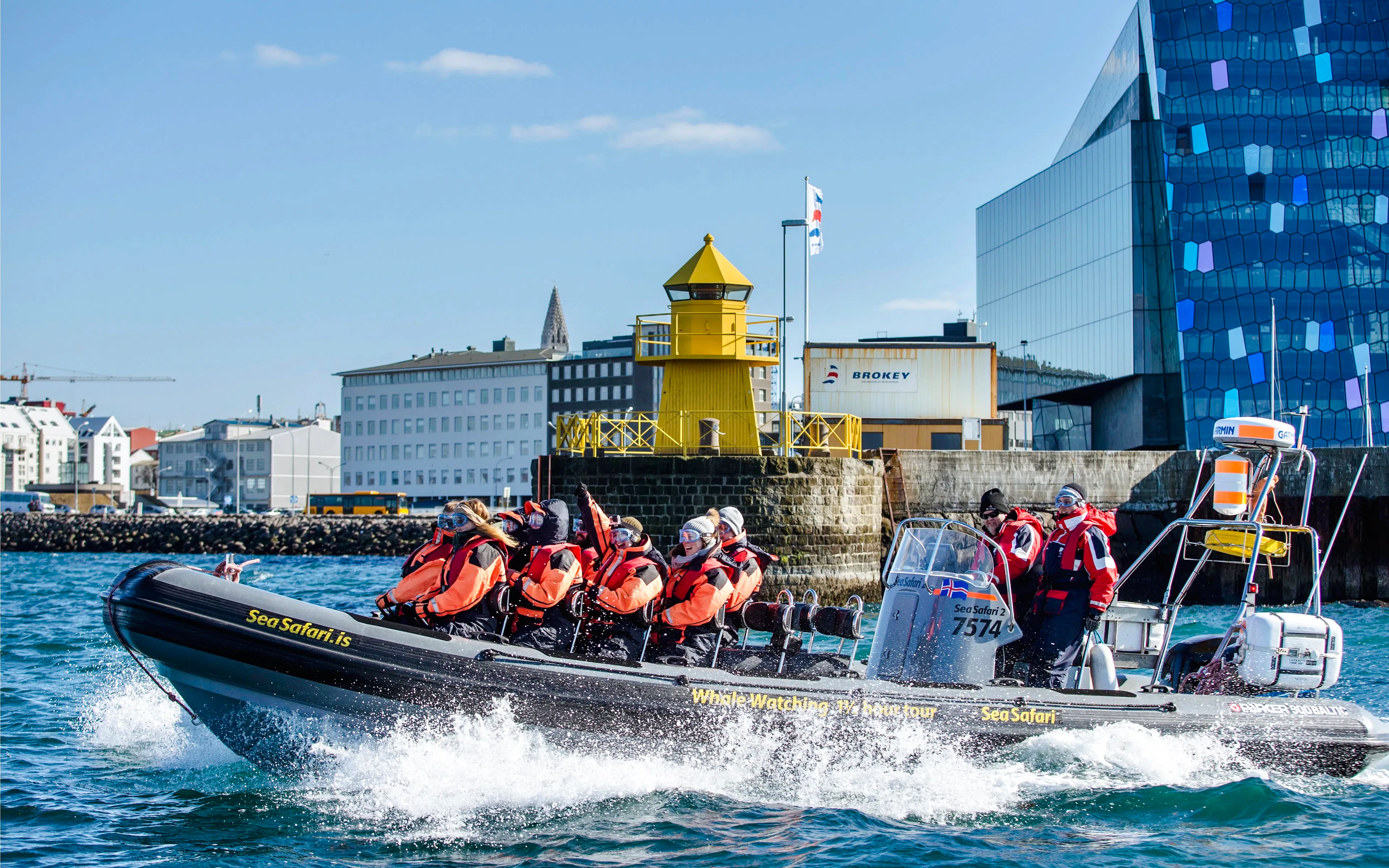 Enjoy direct harbour departures from the capital