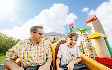 Guests enjoying a rollercoaster ride at Walt Disney World Resort, Orlando.