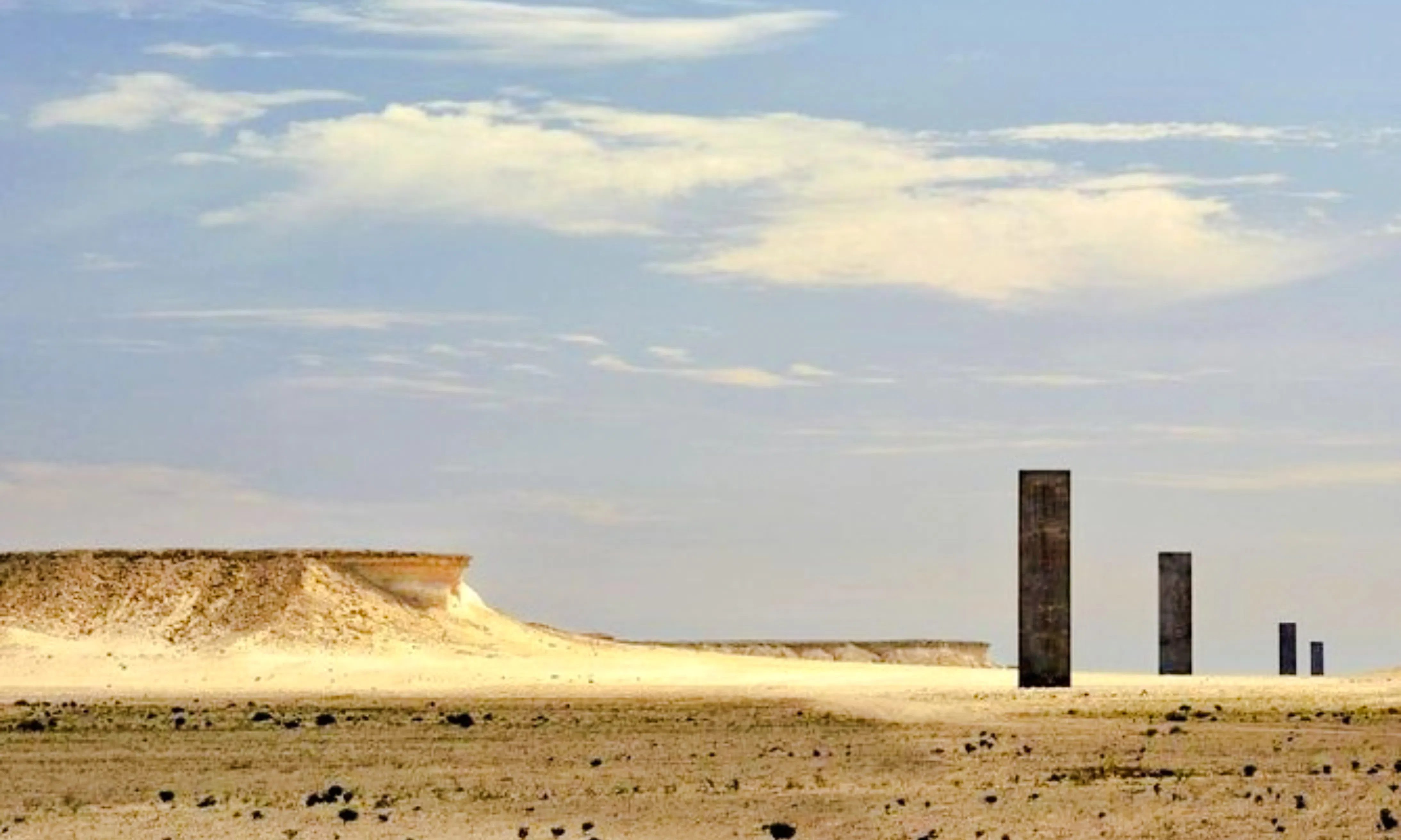 west qatar half-day private tour: zekreet fort, richard serra east-west/west-east & camel racetrack-4
