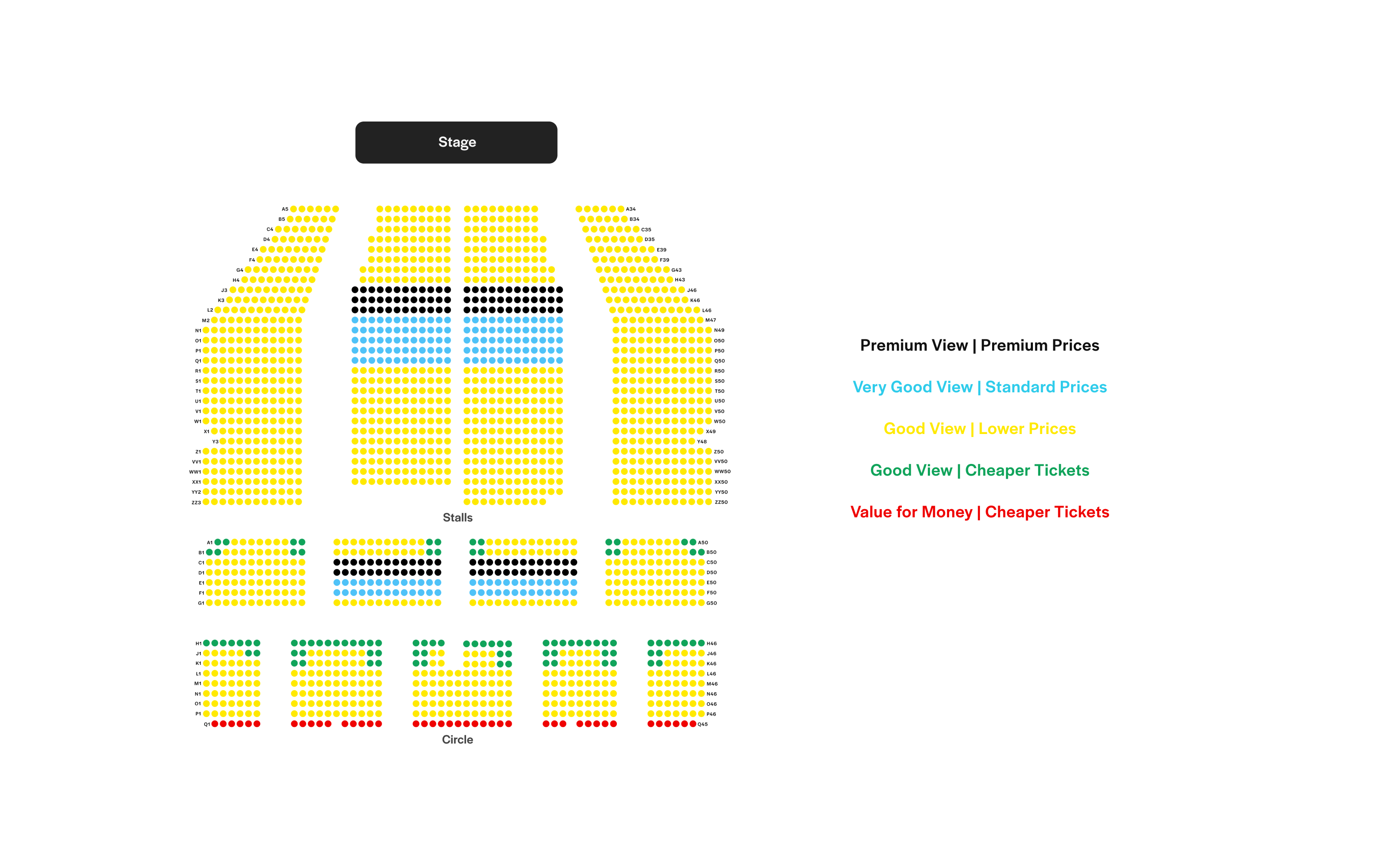 Dominion Theatre Seating Plan image