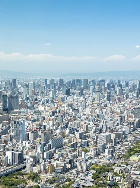 Osaka skyline from Harukas 300 Observatory deck.