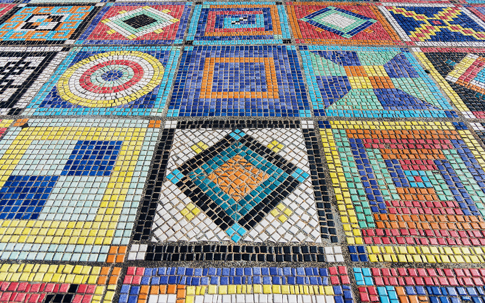 Mosaic floor in Roman house