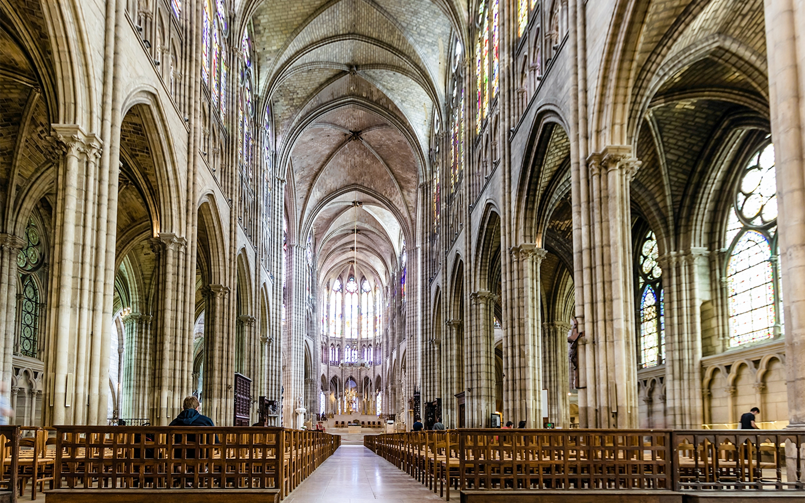 Interiors of Basilica of Saint-Denis - Gothic Architecture
