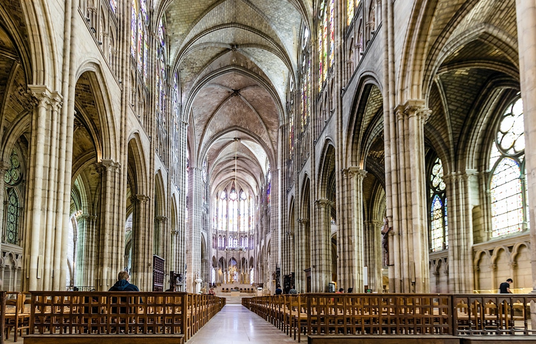 Interiors of Basilica of Saint-Denis - Gothic Architecture