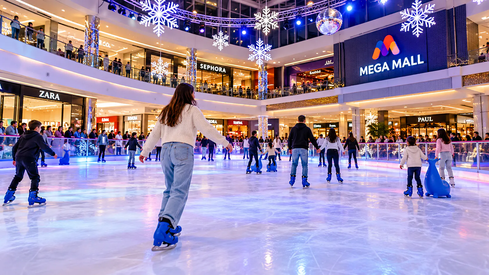 Ice skating
