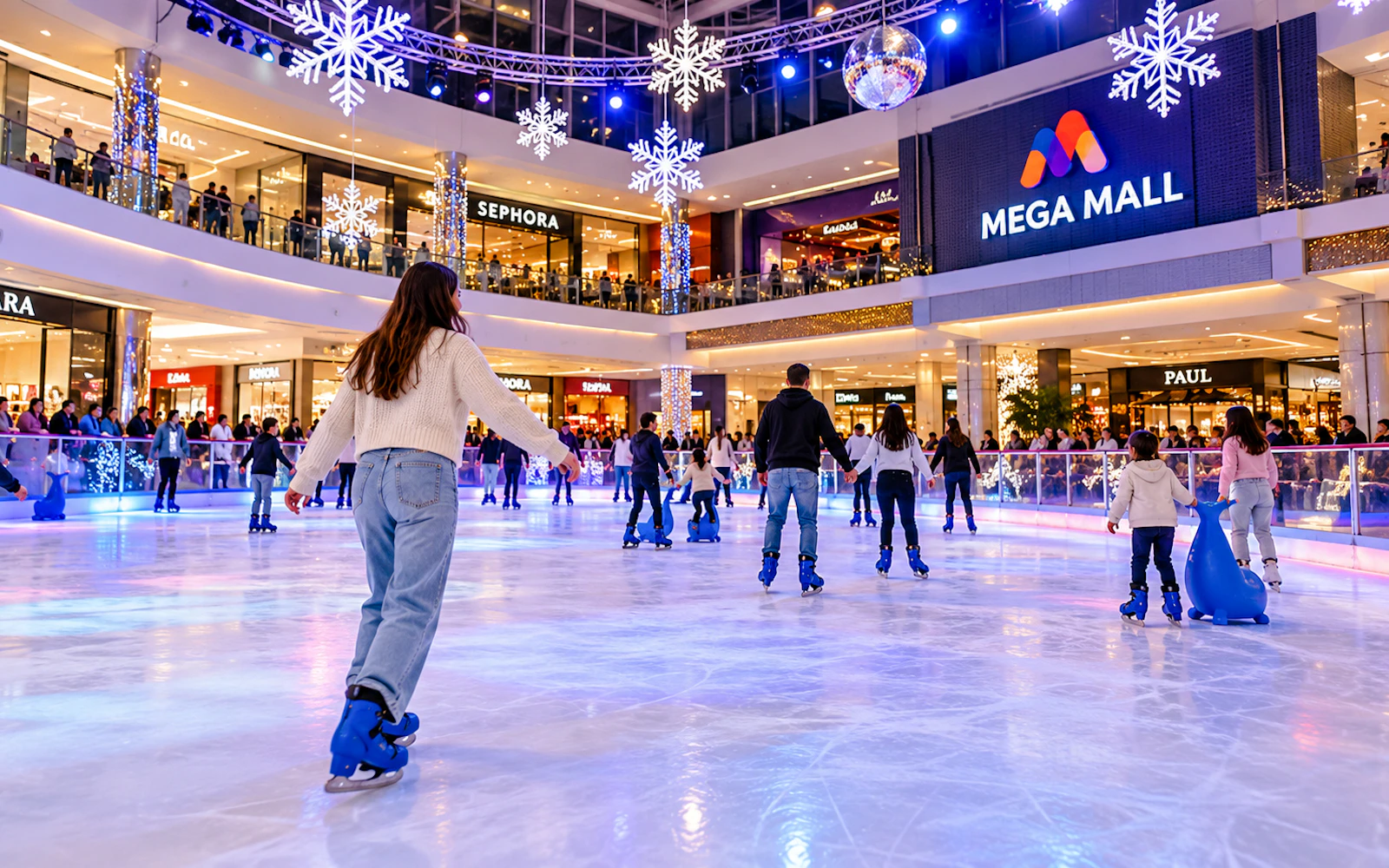 Ice skating