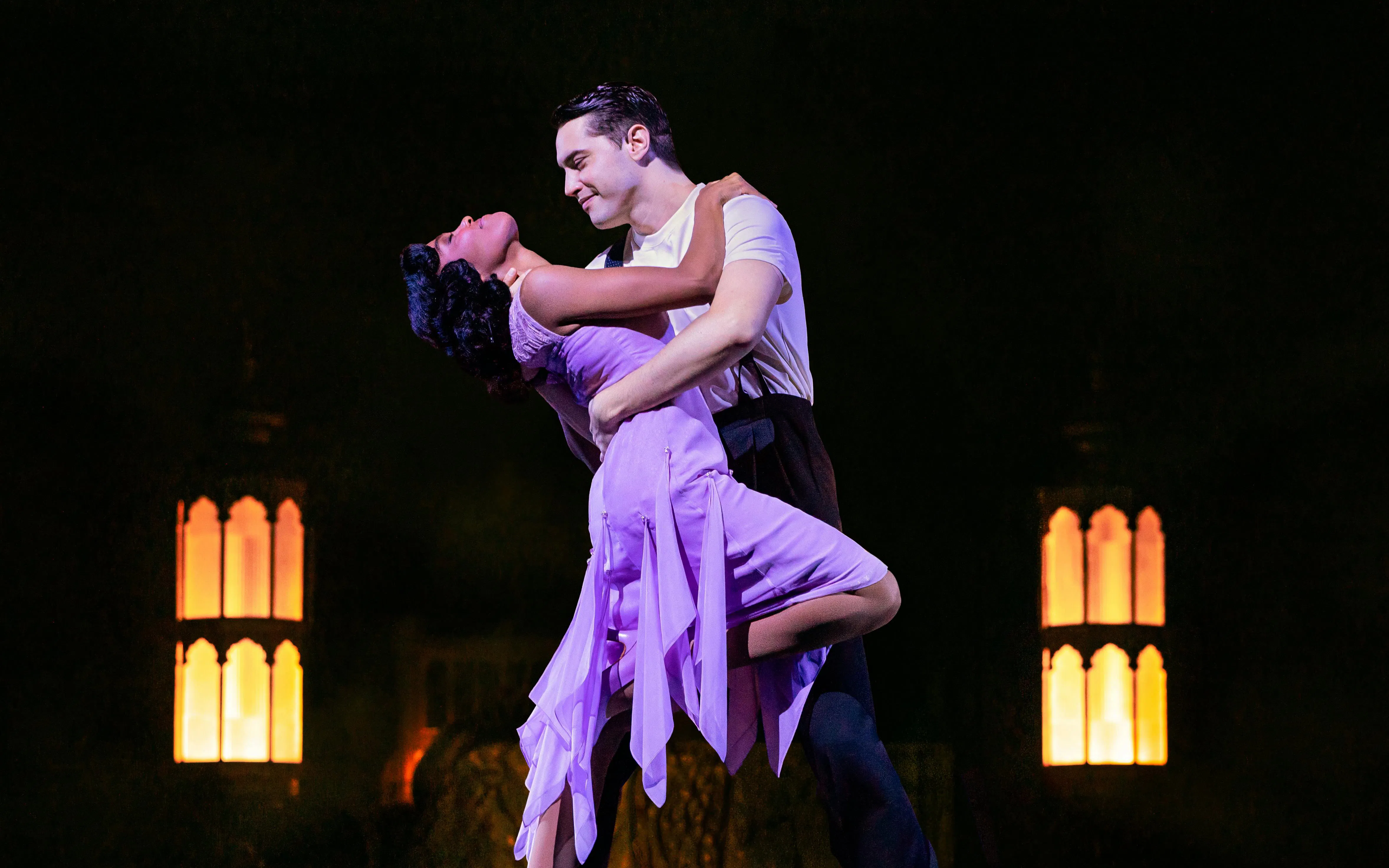 Dancers performing in The Great Gatsby musical on Broadway.