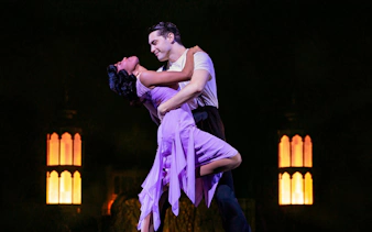 Dancers performing in The Great Gatsby musical on Broadway.