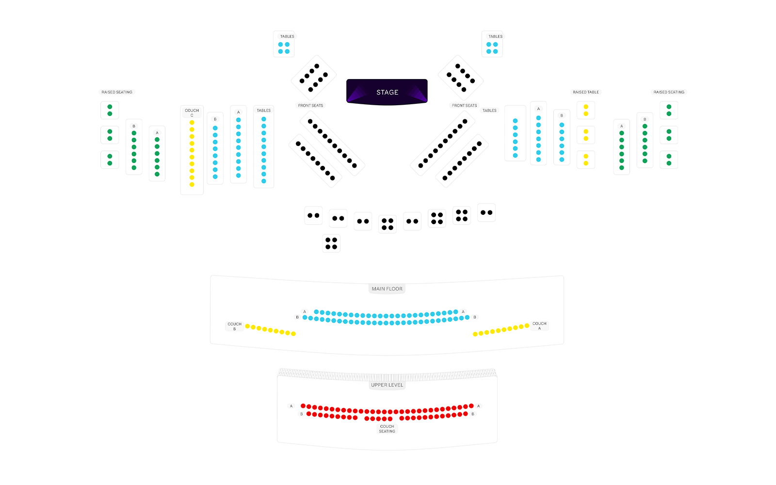 Hippodrome Casino Seating Plan