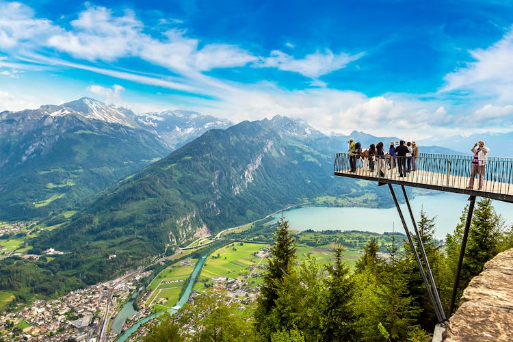 The Ridge View Point Observation deck in Interlaken