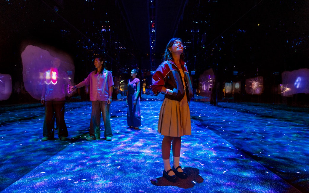 Visitors exploring immersive deep sea exhibit at World of Darkness in Exploria, Mandai Wildlife.