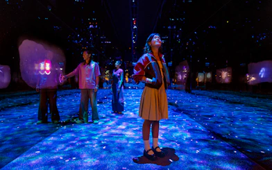 Visitors exploring immersive deep sea exhibit at World of Darkness in Exploria, Mandai Wildlife.