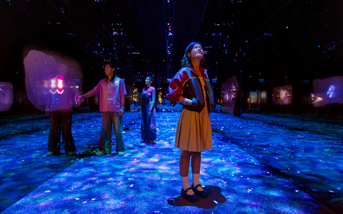 Visitors exploring immersive deep sea exhibit at World of Darkness in Exploria, Mandai Wildlife.