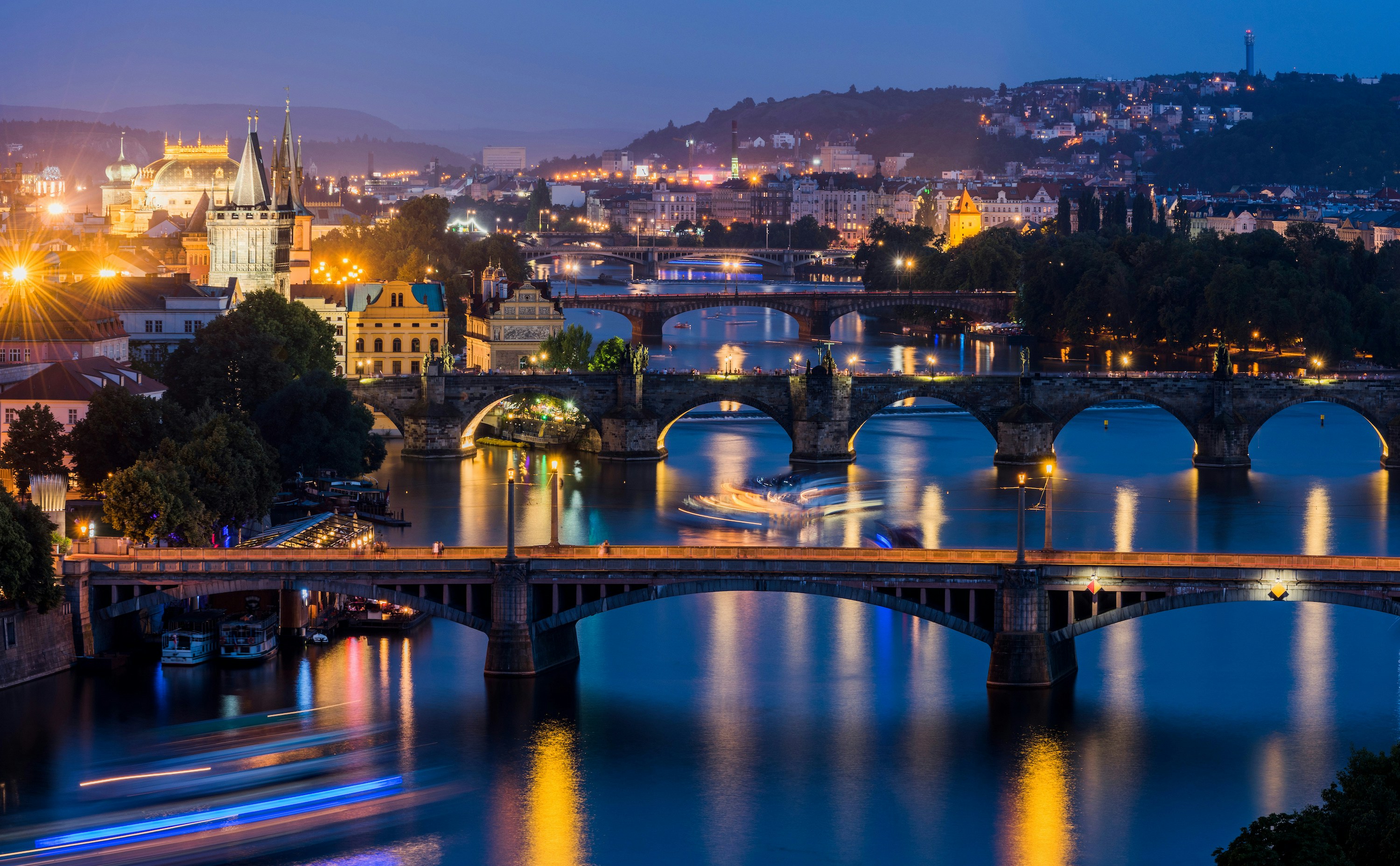 Stunning river views of Prague