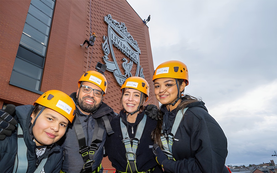 Anfield Abseil Descend 100ft at Liverpool's Iconic Stadium