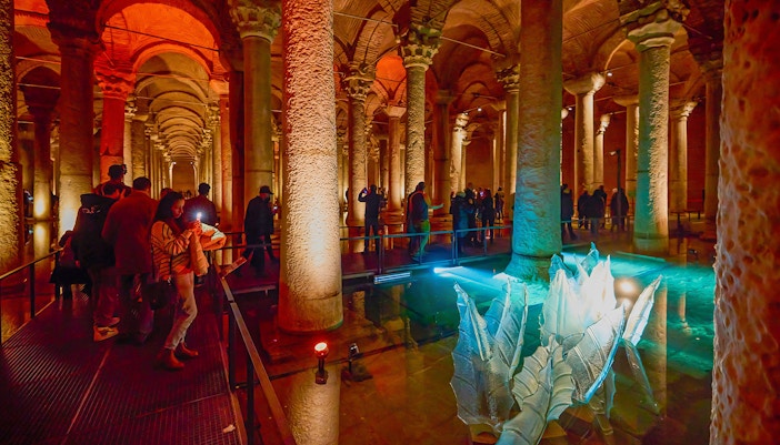 Wooden Walkways at the Basilica Cistern