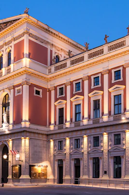 Musikverein concert hall in Vienna, venue for Vivaldi’s Four Seasons & Mozart concert.