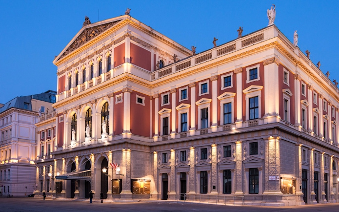 Musikverein concert hall in Vienna, venue for Vivaldi’s Four Seasons & Mozart concert.