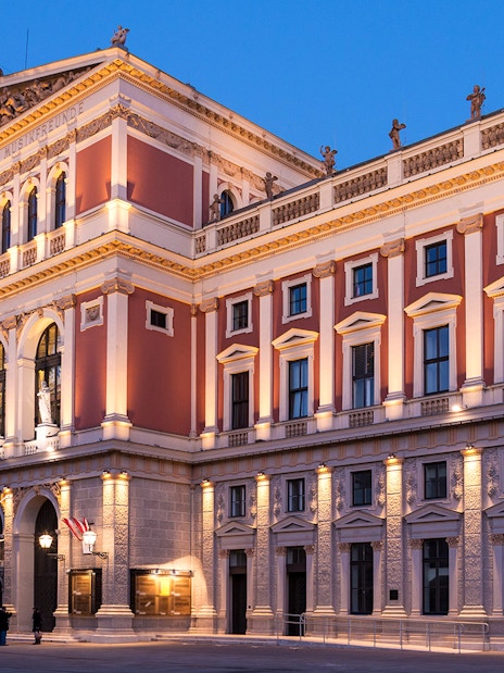 Musikverein concert hall in Vienna, venue for Vivaldi’s Four Seasons & Mozart concert.