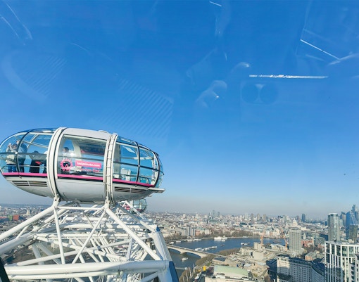 Inside London Eye pod