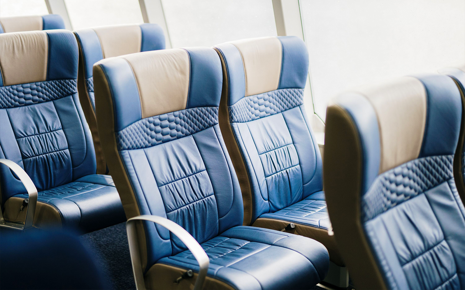 Cruise seating interior on Gordon River tour from Strahan.
