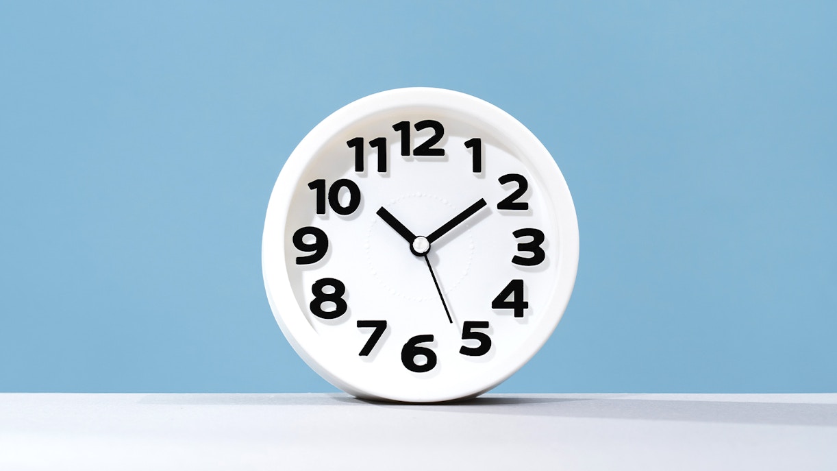 Clock showing time for Grevin Museum Paris.