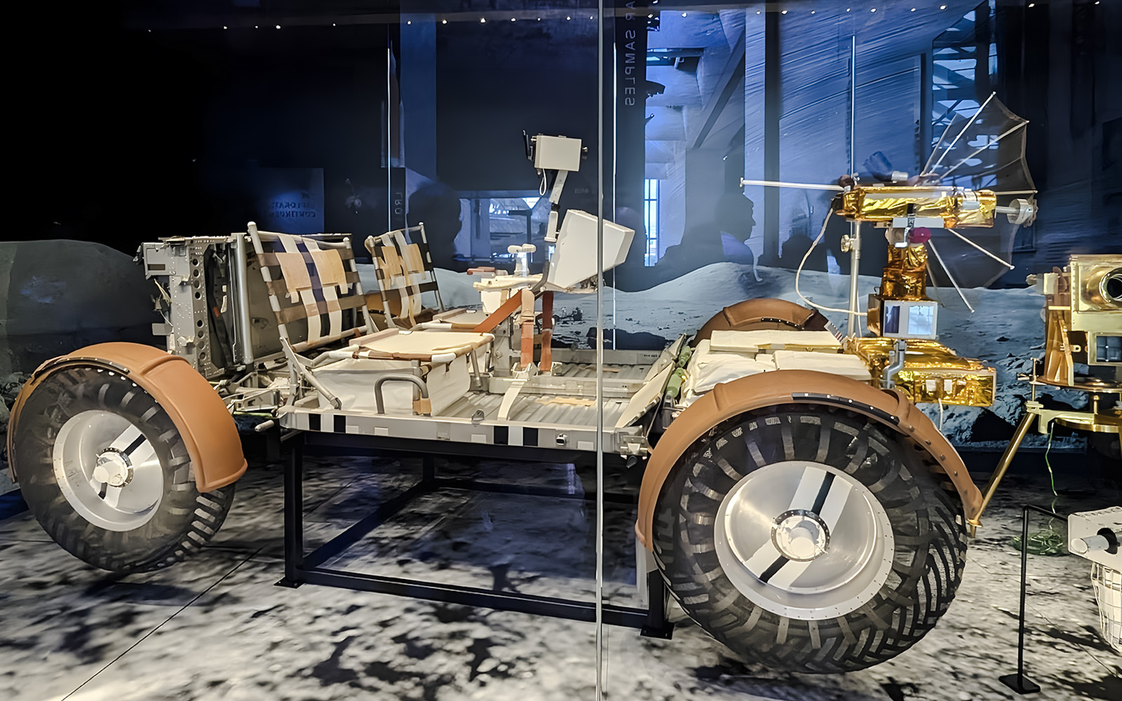 Lunar rover exhibit at Smithsonian's National Air and Space Museum.