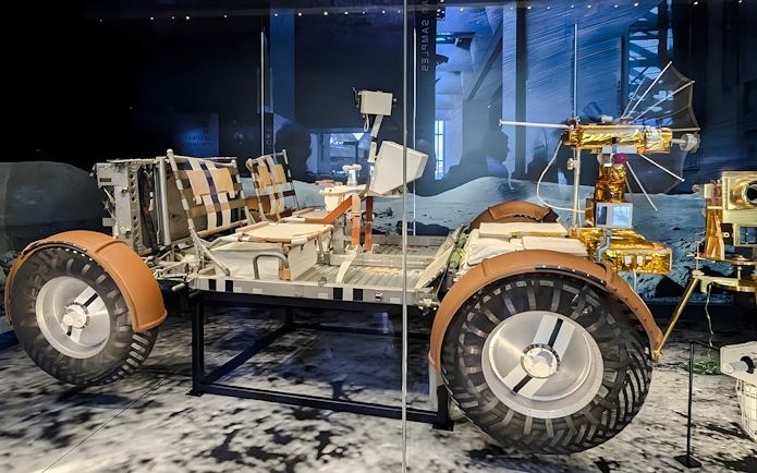 Lunar rover exhibit at Smithsonian's National Air and Space Museum.