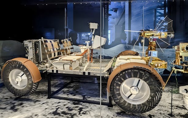 Lunar rover exhibit at Smithsonian's National Air and Space Museum.