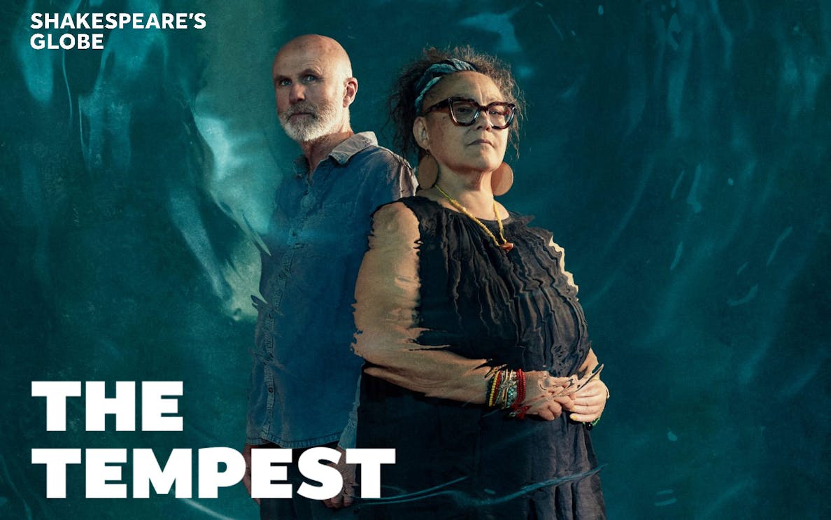 Shakespeare's Globe promotional image for The Tempest West End show.