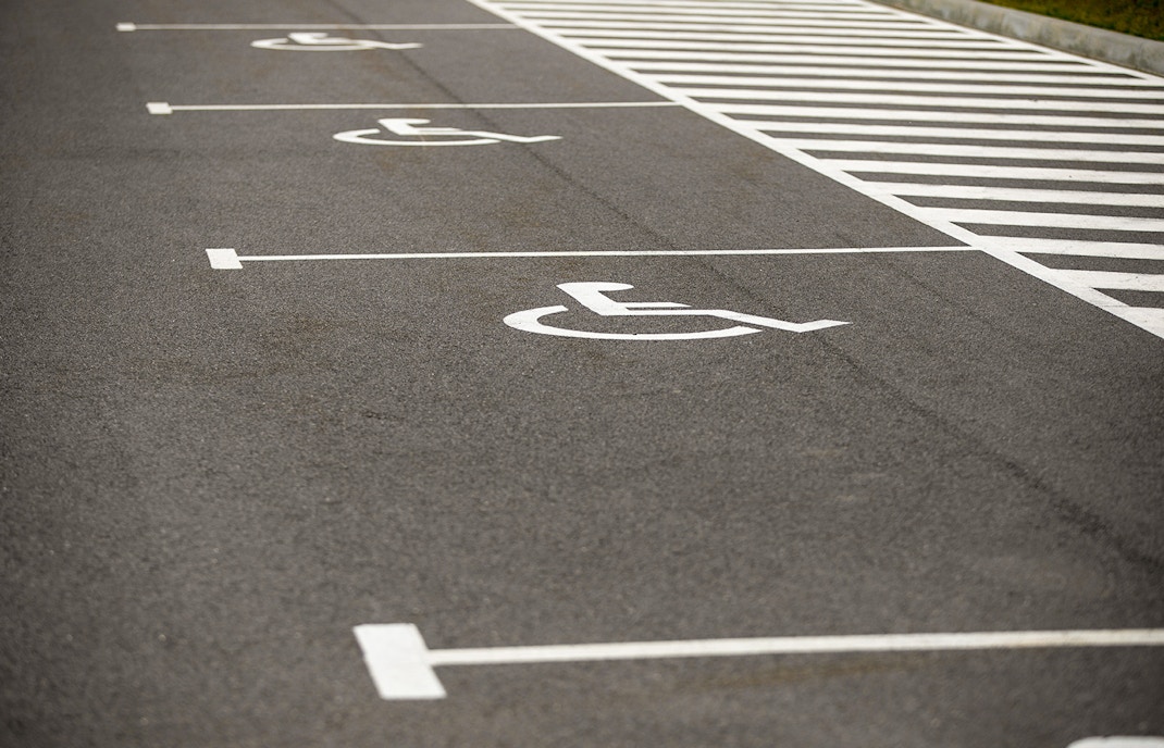 Accessible parking spaces