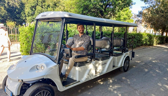 Galerie Borghèse balade en voiturette de golf