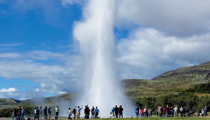 circulo dorado islandia, Zona geotérmica de Geysir