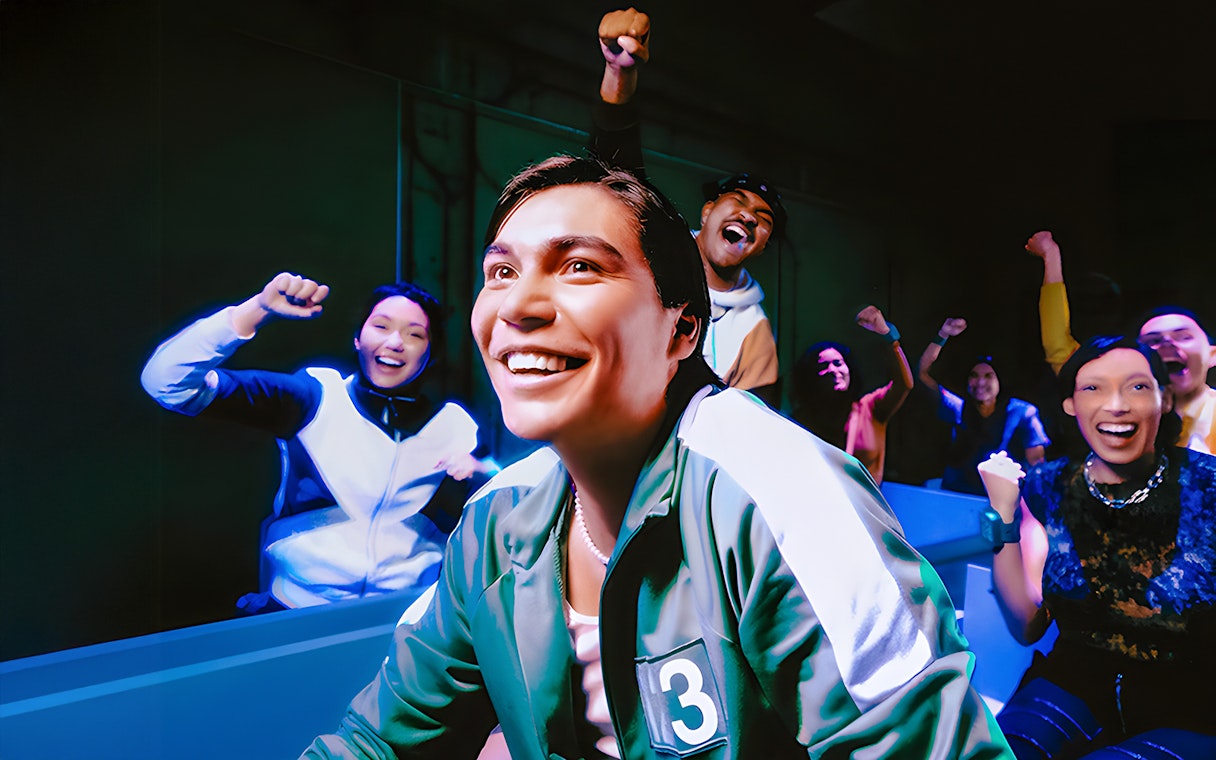 Participants enjoying Squid Game The Experience in Sydney.