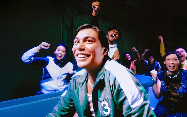 Participants enjoying Squid Game The Experience in Sydney.