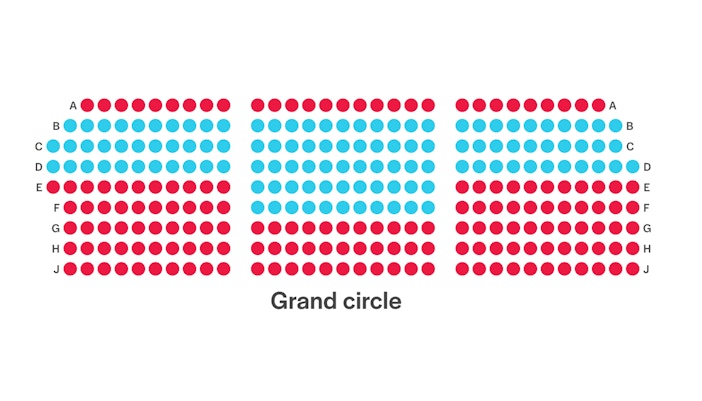 Shaftesbury Theatre Grand Circle Seating Plan