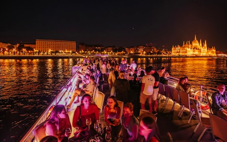 Budapest Danube River Night Lotus Cruise with Unlimited Aperol & Prosecco