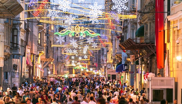 New Year in Istanbul - Walk through the Istiklal Street