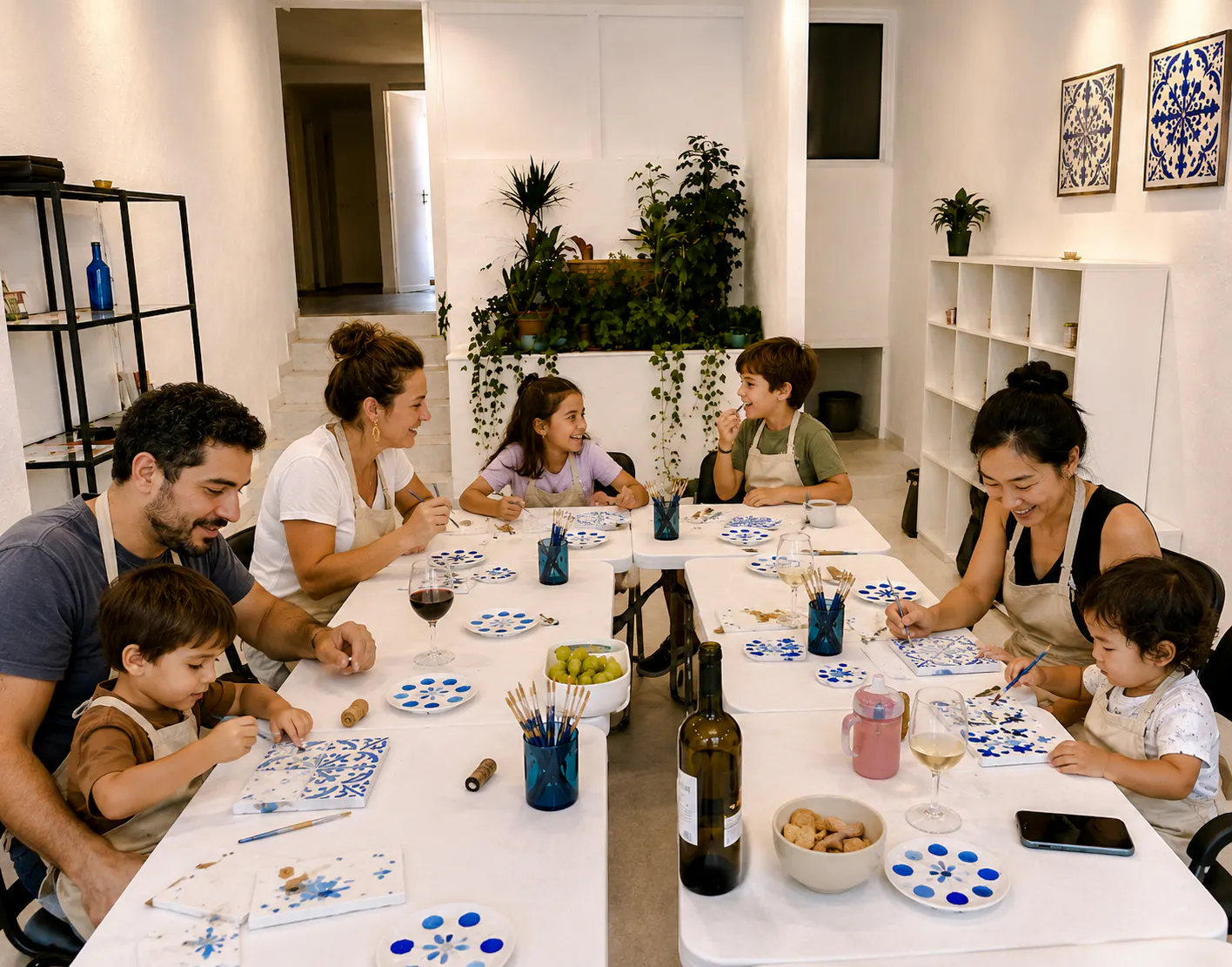Porto Azulejo Tile Painting Workshop with Port Wine