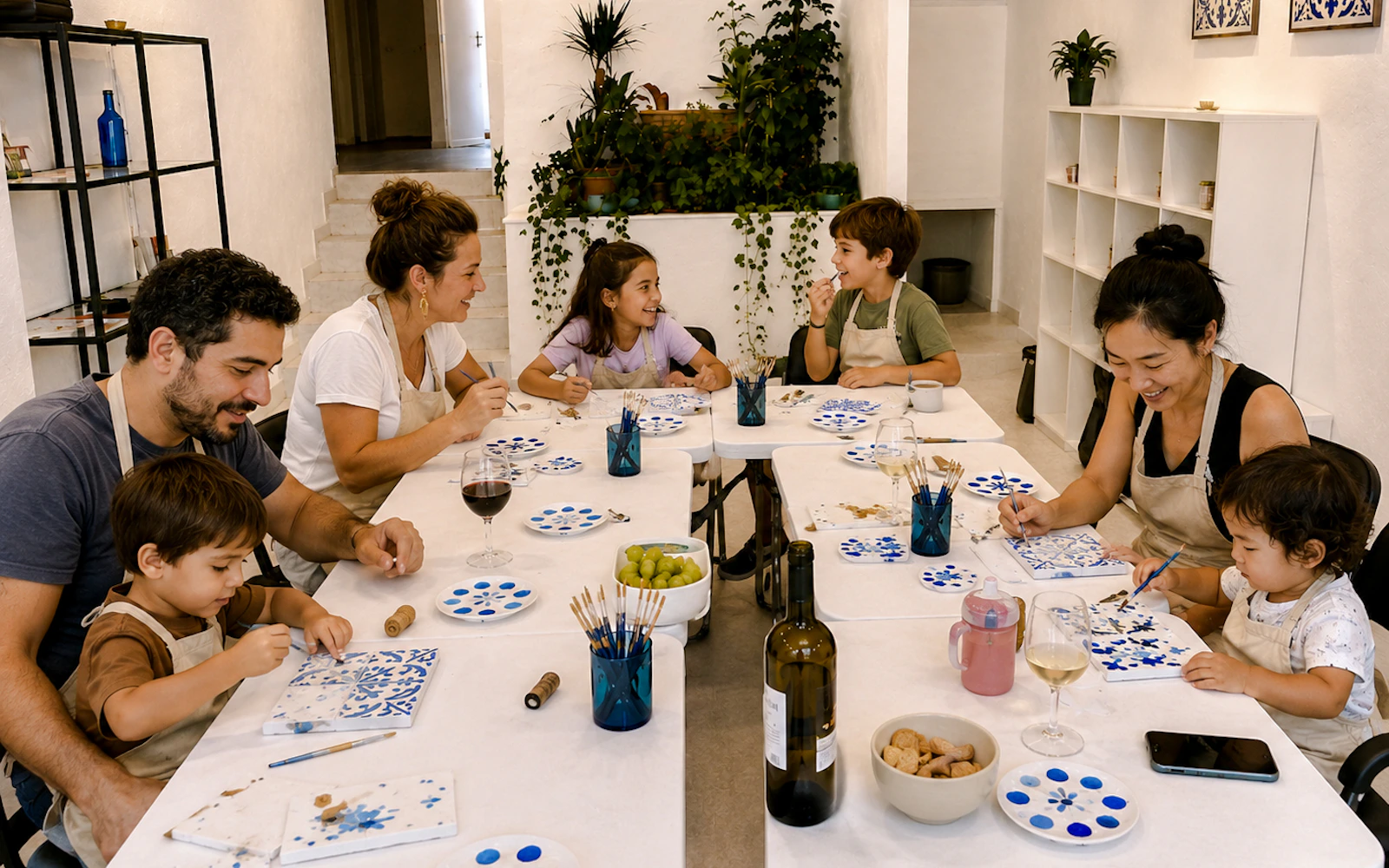 Porto Azulejo Tile Painting Workshop with Port Wine