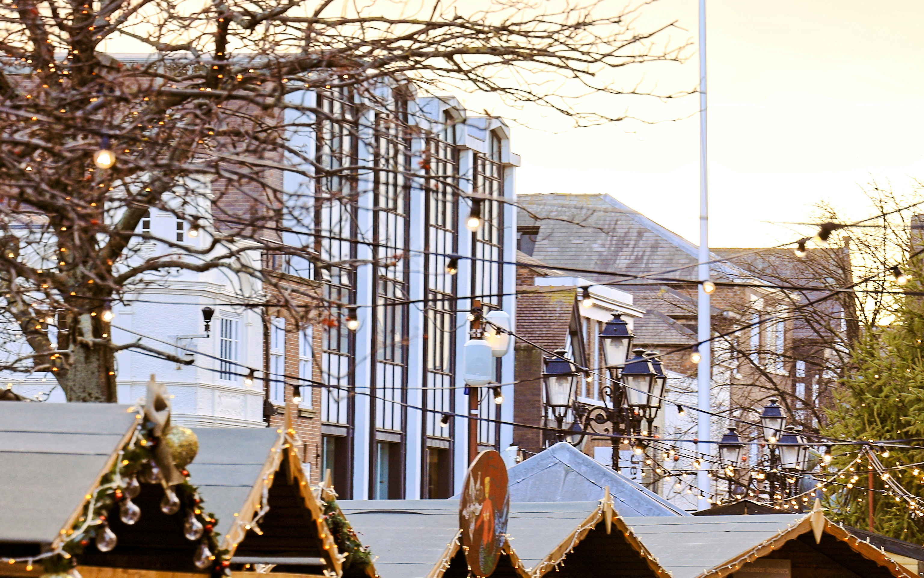 Pepper street decorated for Christmas, Chester